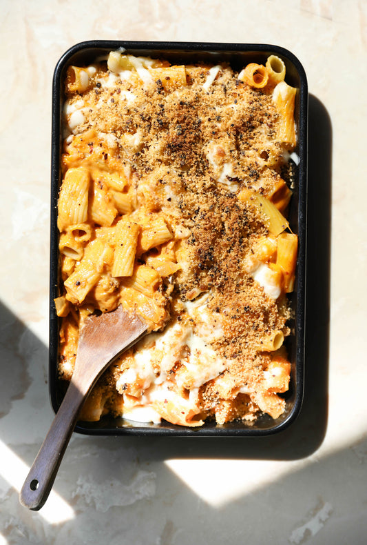 Chili Crisp Kimchi Mac & Cheese