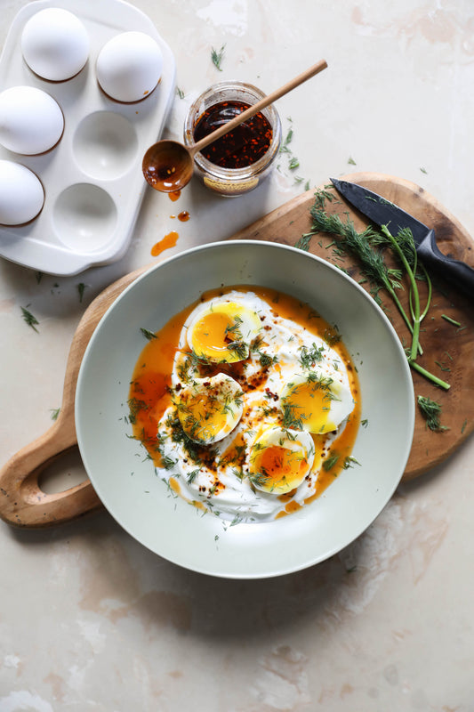 Jammy Eggs and Chili Crisp Toast