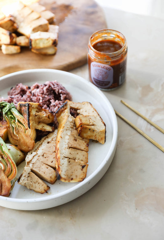 Char Siu Glazed Tofu