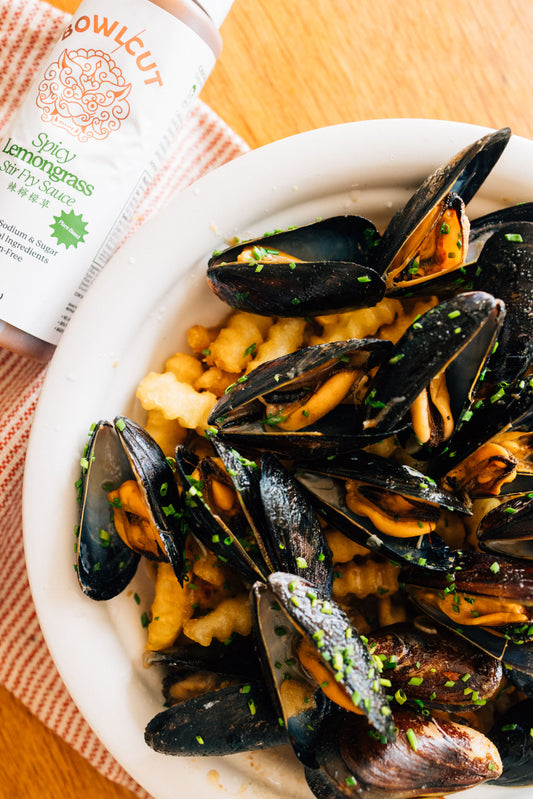 Spicy Lemongrass Mussels + Frites