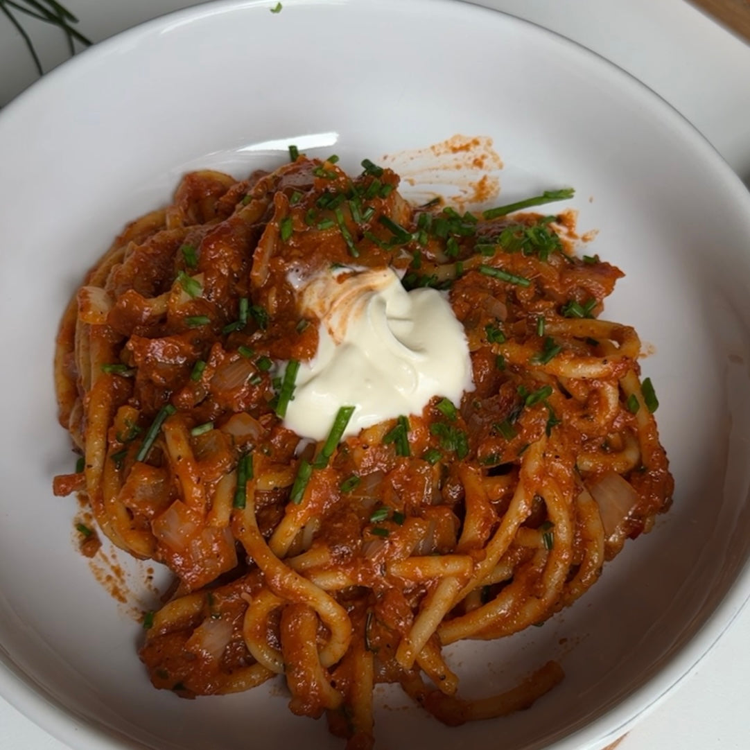 Hot Honey Gochujang Pasta