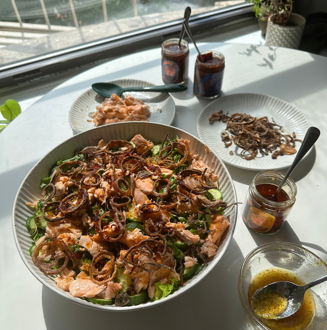 Salmon & Cucumber Salad