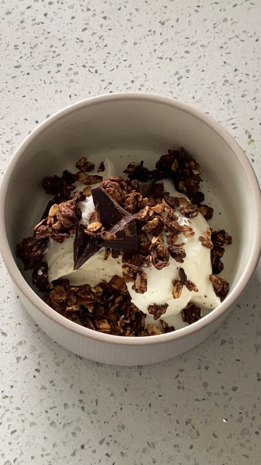 Chocolate Chili Crisp Protein Granola